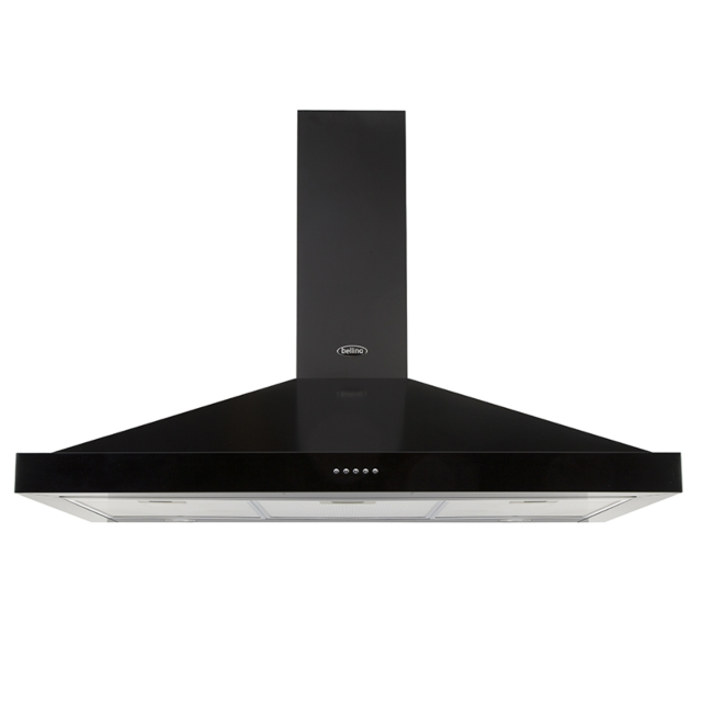 Belling 444410357 Chimney Hood, 110cm, Black