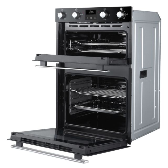 Belling BI902FPBLK Black, Enamel Interior, Double Fan Oven, Electric, A Energy