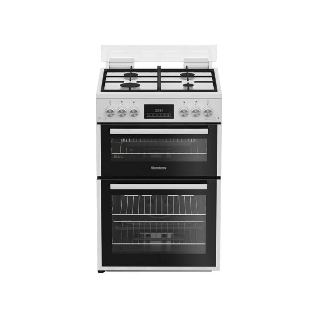 Blomberg GGRN655W 60Cm Double Oven Gas Cooker With Gas Hob - White