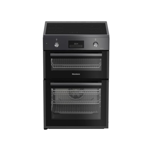 Blomberg HIRN651N 60cm Double Oven Electric Cooker with Induction Hob - Anthracite