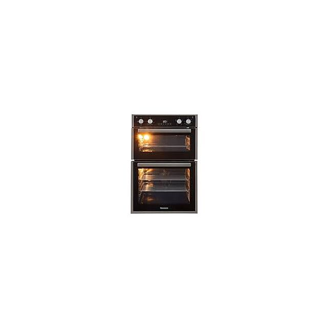 Blomberg RODN9202DX 59.4cm Built In Electric Double Oven - Dark Steel