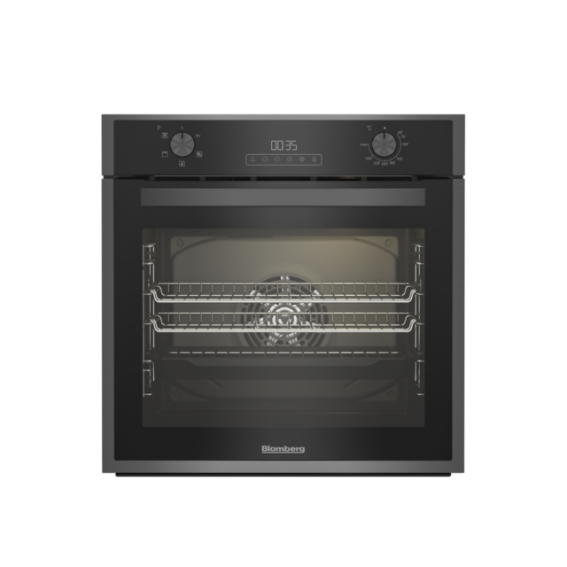 Blomberg ROEN9202DX 59.4cm Built In Electric Single Oven - Dark Steel