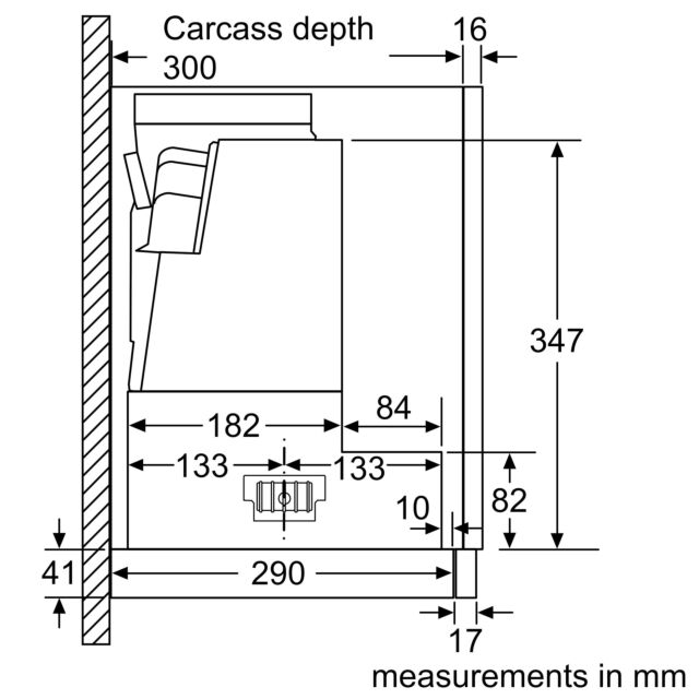Bosch DFS097A51B Telescopic Hood, 90cm, Graphite