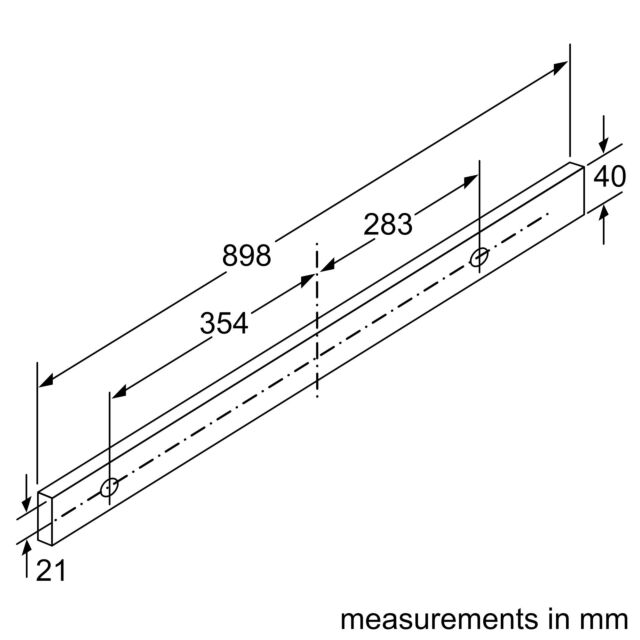 Bosch DFS097A51B Telescopic Hood, 90cm, Graphite
