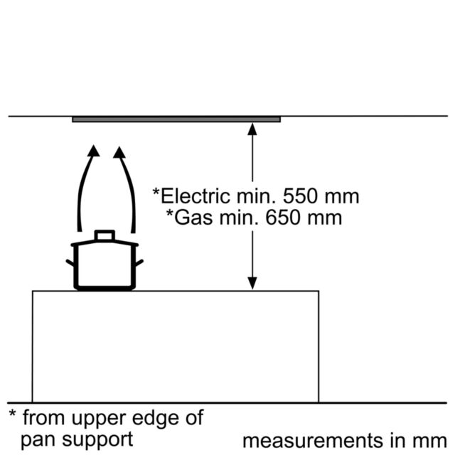 Bosch DLN53AA70B Canopy Hood, 53cm, Stainless Steel