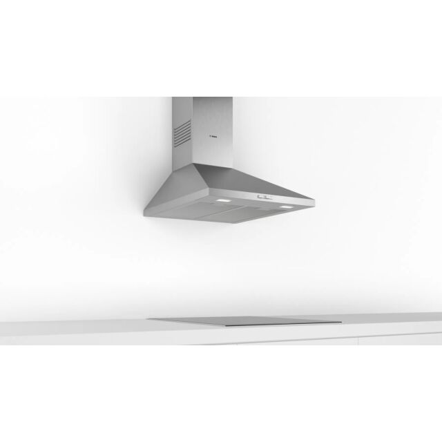 Bosch DWP64BC50B Classic Chimney Hood, 60cm, Stainless Steel