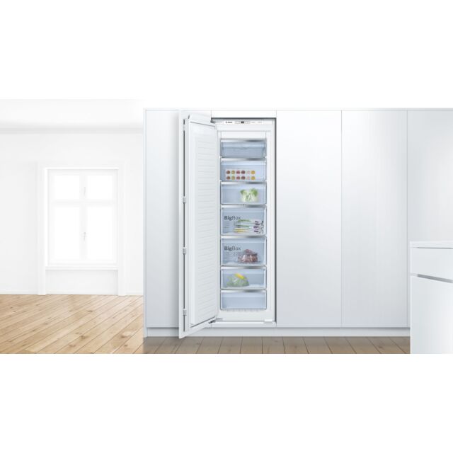 Bosch GIN81AEF0G Built In Freezer, 55cm, Frost Free, F Energy