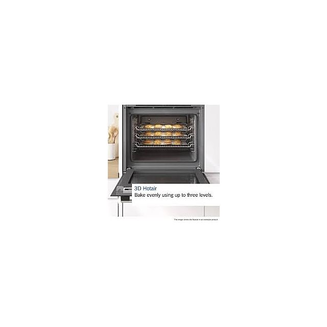 Bosch HQA574BS3B 59.4cm Built In Electric Single Oven - Stainless Steel
