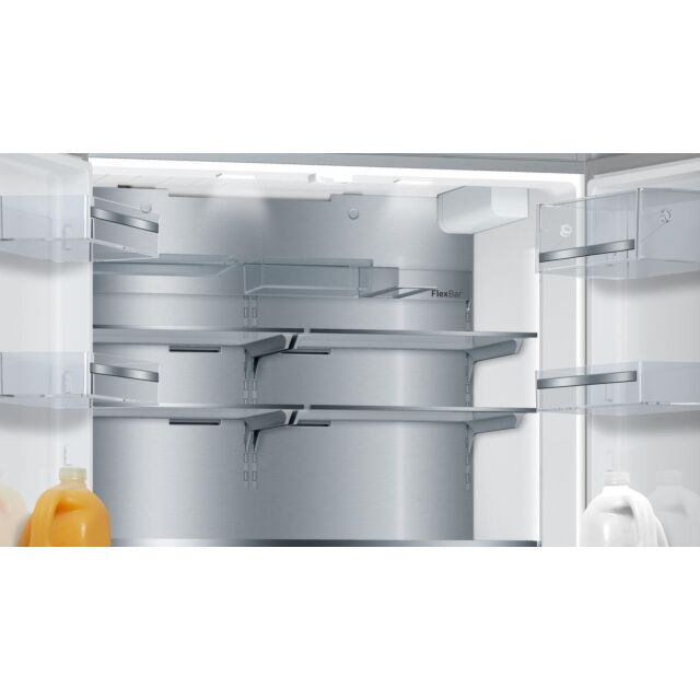 Bosch KFF96PIEP American Style Fridge Freezer, 91cm, Frost Free, E Energy