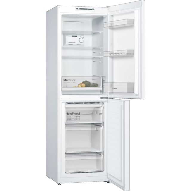 Bosch KGN34NWEAG Fridge Freezer, 60cm, Frost Free, E Energy