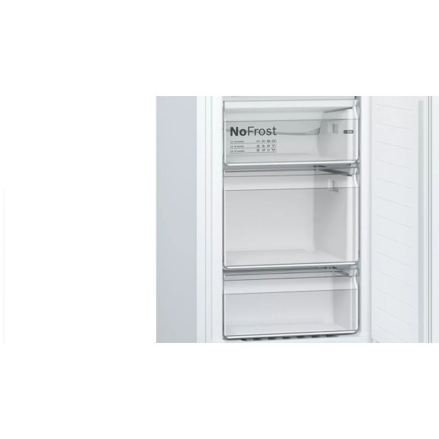 Bosch KGN34NWEAG Fridge Freezer, 60cm, Frost Free, E Energy