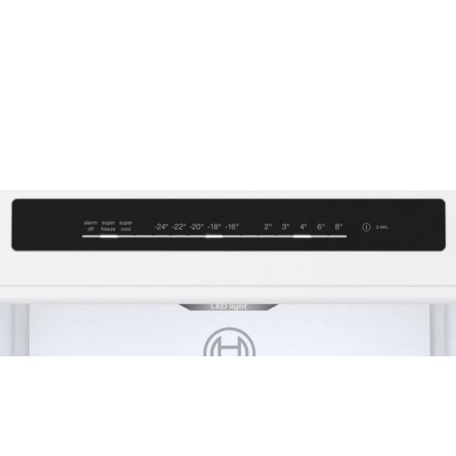 Bosch KGN362LDFG 186x60 NoFrost fridge freezer, VitaFresh, Chiller drawer, LED light, metal bottle r