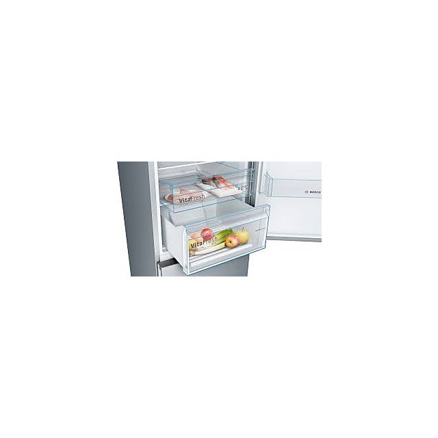Bosch KGN392LEBG 60cm 70/30 Total No Frost Fridge Freezer - Stainless Steel Look