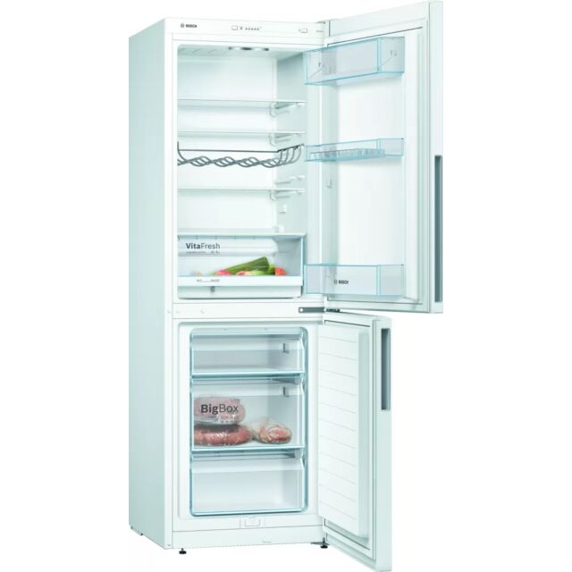 Bosch KGV336WEAG Fridge Freezer, 60cm, Low Frost, E Energy