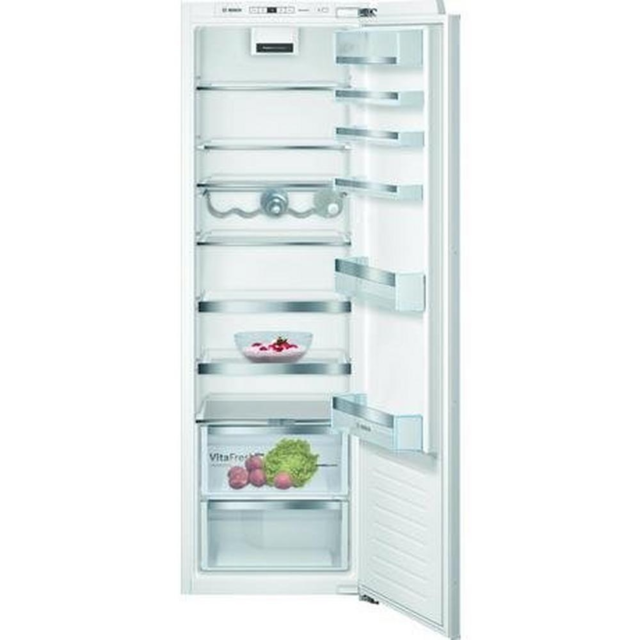 Bosch KIR81AFE0G 177X54 built in fridge, VitaFresh Plus, MultiBox, Bottle rack, LED Light, 7 glass s