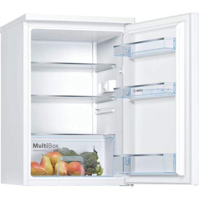 Bosch KTR15NWFAG Larder Fridge, 56cm, Auto Defrost, F Energy