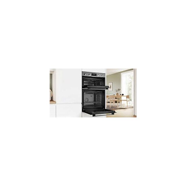 Bosch MBA533BS3B Series 4, 60cm Built In Double Oven - Stainless Steel