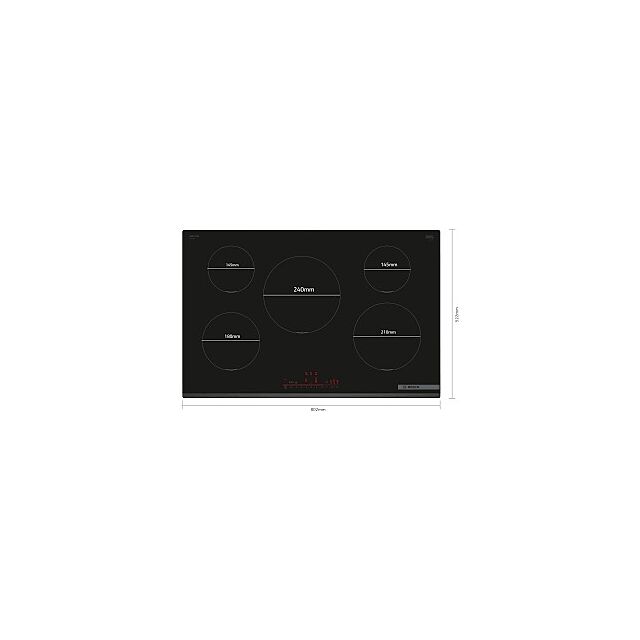 Bosch PIV831HB1E 80.2cm Induction Hob - Black