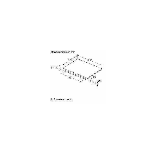 Bosch PIV831HB1E 80.2cm Induction Hob - Black