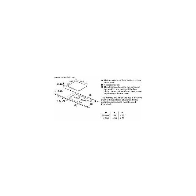 Bosch PUG61RAA5B 59.2cm Induction Hob - Black