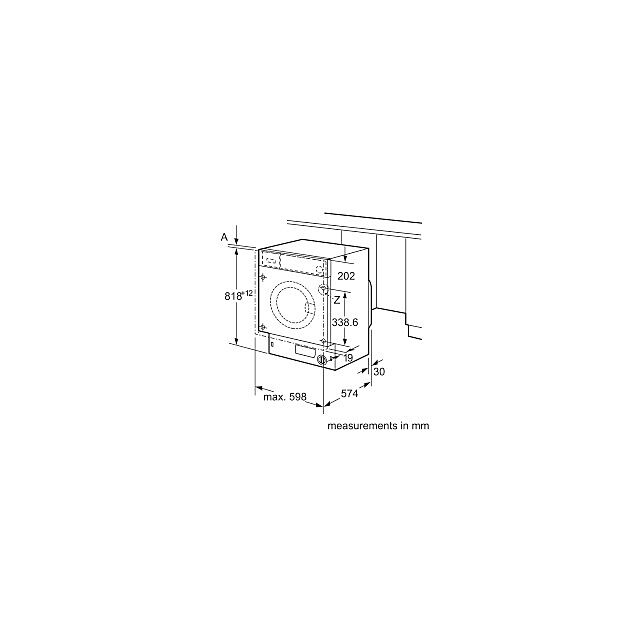 Bosch WIW28302GB 8kg 1400 Spin Washing Machine - White