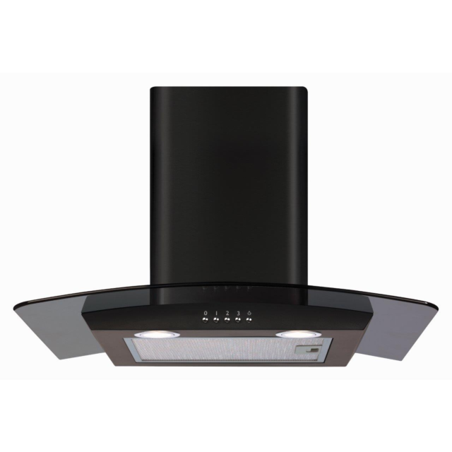CDA ECP62BL Chimney Hood, 60cm, Black