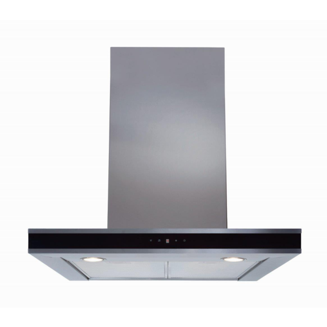 CDA EVP61SS Flat Chimney Hood, 60cm, Stainless Steel