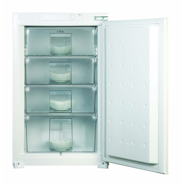 CDA FW482 Built In Freezer, 55cm, Manual Defrost, F Energy