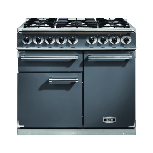 Falcon 1000 Deluxe 100cm Dual Fuel Slate Range Cooker 