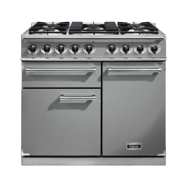 Falcon 1000 Deluxe 100cm Dual Fuel Stainless Steel Range Cooker 