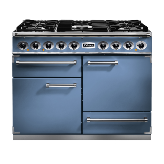 Falcon 1092 Deluxe 109cm Dual Fuel China Blue Range Cooker