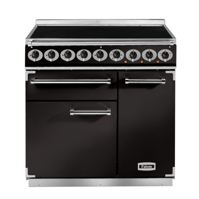 Falcon 900 Deluxe 90cm Induction Black Range Cooker