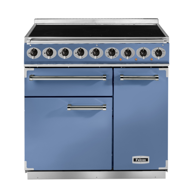 Falcon 900 Deluxe 90cm Induction China Blue Range Cooker