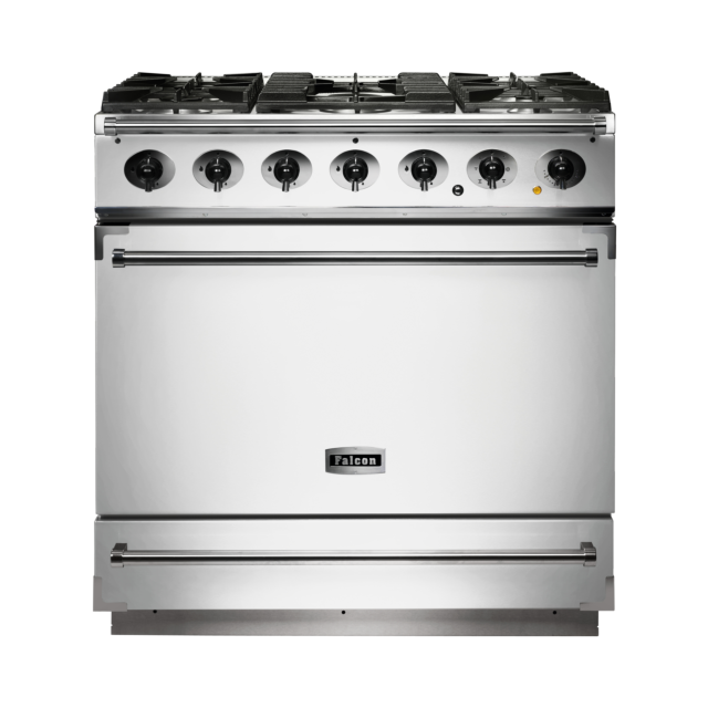 Falcon 900S 90cm Dual Fuel White Range Cooker
