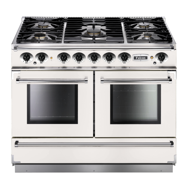 Falcon 1092 Continental 109cm Dual Fuel White Range Cooker