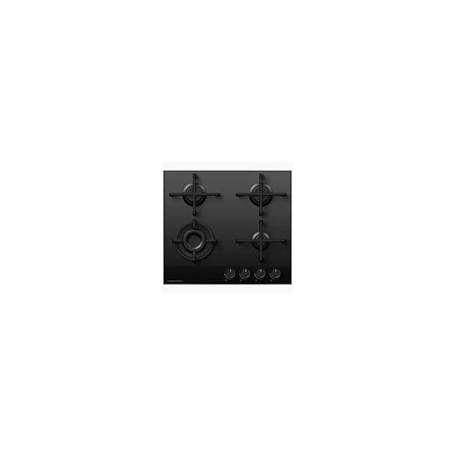 Fisher Paykel CG604DLPGB4 82038, 600mm Wide 'Gas on Glass' 4 Burner LPG Minimal Style