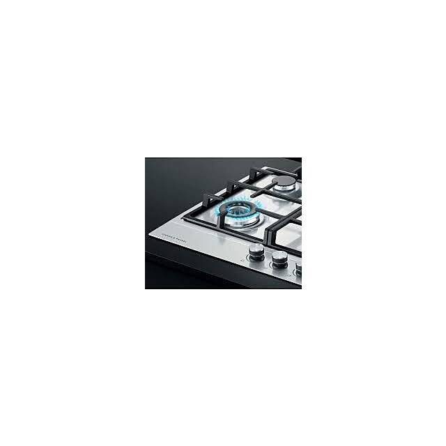 Fisher Paykel CG604DNGX1 80802, CG604DNGX1 600mm Wide Gas on Steel 4 Burner Chrome Pin Stripe Detail
