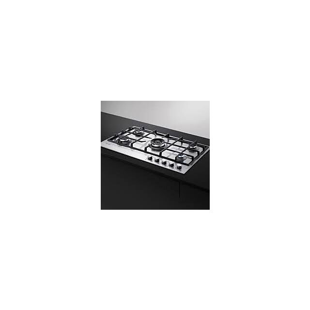 Fisher Paykel CG905DLPX1 80805, CG905DLPX1 900mm Wide Gas on Steel 5 Burner Chrome Pin Stripe Detail
