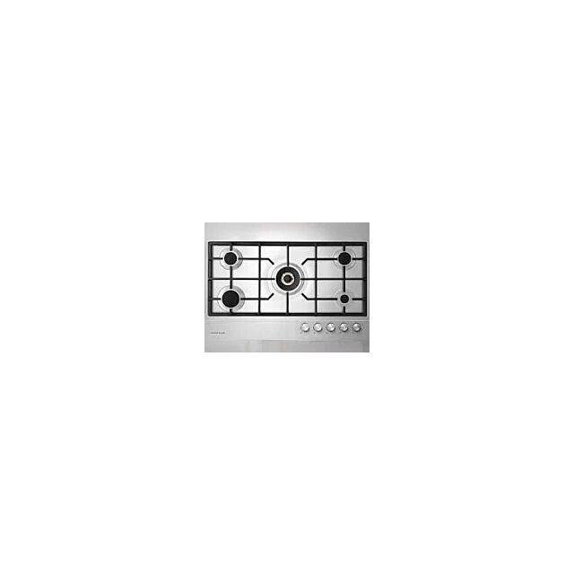 Fisher Paykel CG905DLPX1 80805, CG905DLPX1 900mm Wide Gas on Steel 5 Burner Chrome Pin Stripe Detail