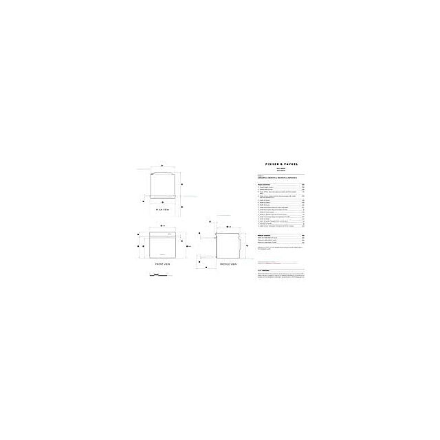 Fisher and Paykel OB60SD9PLX1 Fisher & Paykel OB60SD9PLX1 Wifi Connected Built In Electric Single Ov