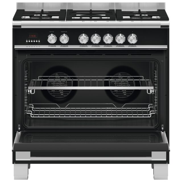 Fisher Paykel OR90SCG4B1 81285, OR90SCG4B1 900mm Wide Classic Black Single Cavity Oven with Full Wid