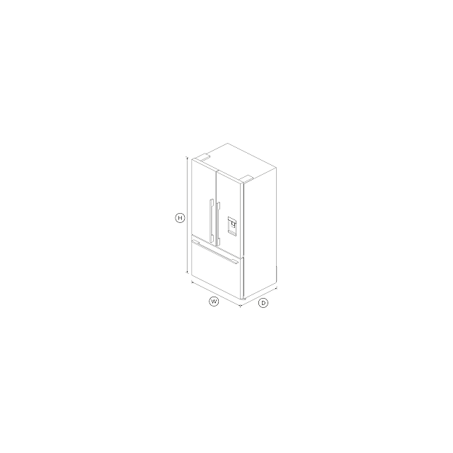Fisher and Paykel RF540ADUX6 American Fridge Freezer
