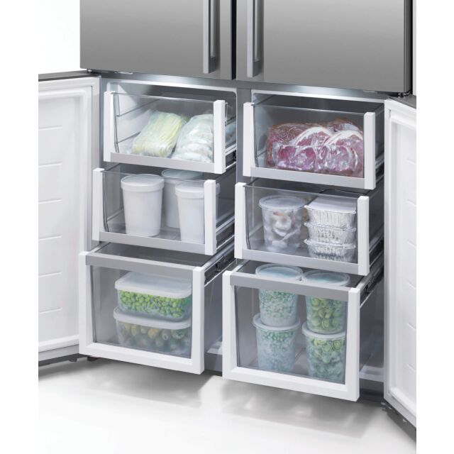 Fisher Paykel RF605QDUVX1 St Steel Quad Door, 905Mm, 605L, Ice & Water