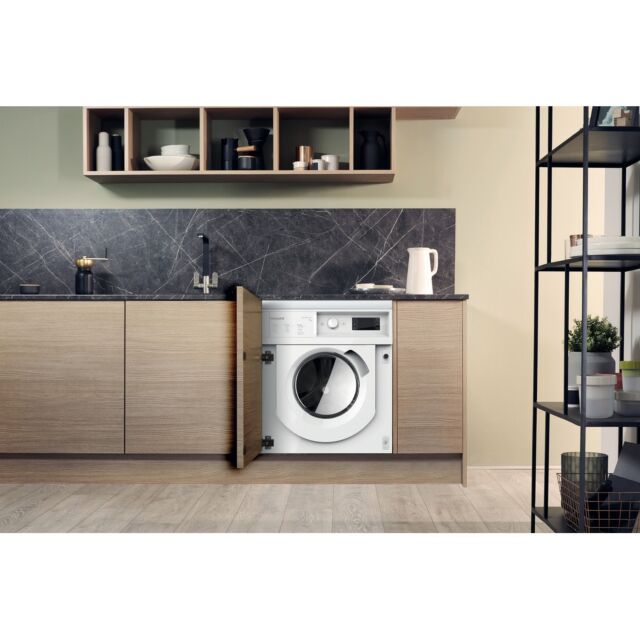 Hotpoint BIWMHG71483UKN Built In Washing Machine, 7Kg Capacity, 1400 Spin, D Energy