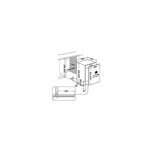 Hotpoint H2IC14BN7A0UK Integrated Dishwasher - 14 Place Settings