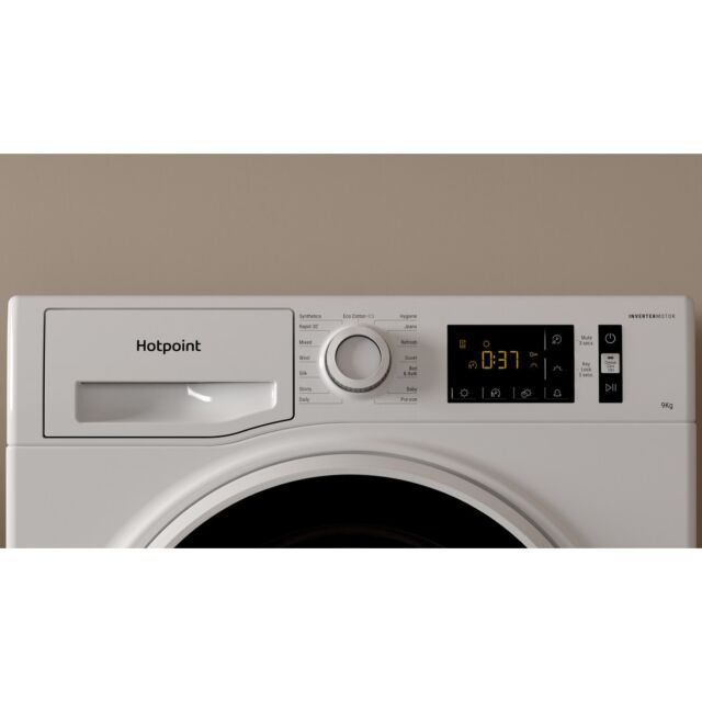 Hotpoint H3D91WBUK Condenser Tumble Dryer, 9kg Capacity, B Energy