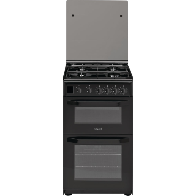 Hotpoint HD5G00CCBK Catalytic, Gas Double Oven, 50cm, A+ Energy