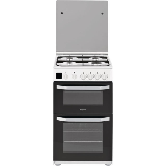 Hotpoint HD5G00CCW Catalytic, Gas Double Oven, 50cm, A+ Energy