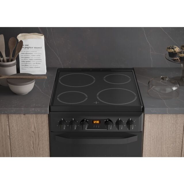 Hotpoint HD5V93CCB Catalytic, Electric Double Oven, 50cm, A Energy