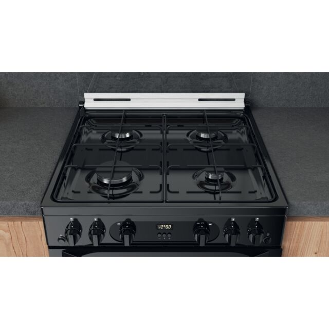 Hotpoint HDM67G0CCB Gas Double Oven, 60cm, A+ Energy
